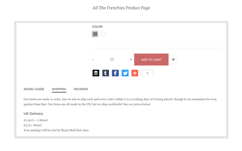 All the Frenchies product page