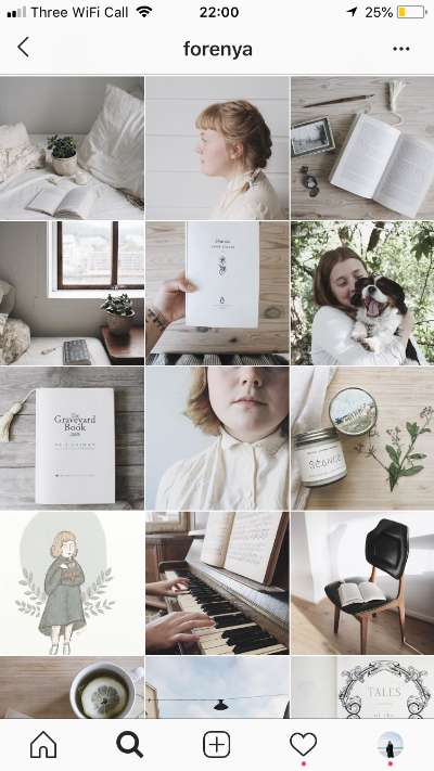 Instagram theme and editing style