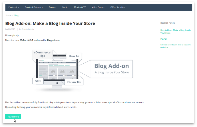 Blog Add-on